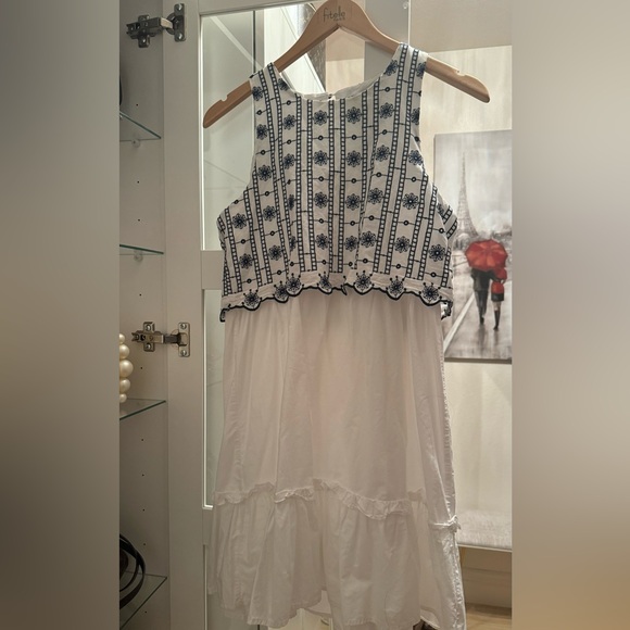 Zara Cotton/Linen Floral Baby Doll Dress - Picture 7 of 8